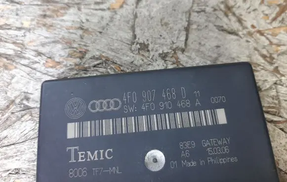 Audi A6 S6 C6 4F Gateway control module 4F0907468D 4F0910468A