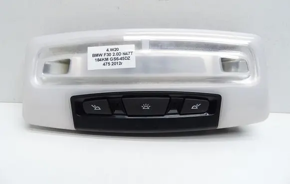 BMW 3 F30 F35 F31 Headlining lighting console trim 179349