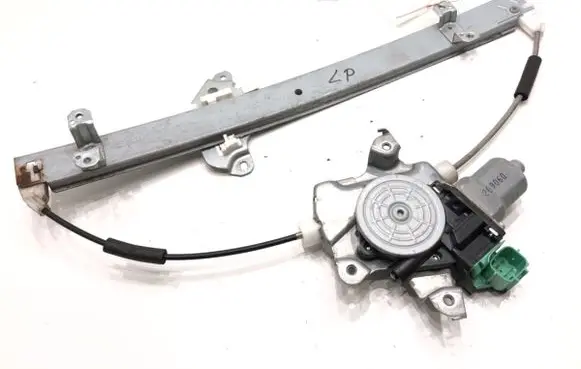 Front door window regulator with motor