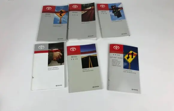 Toyota Mirai Owners service history hand book 