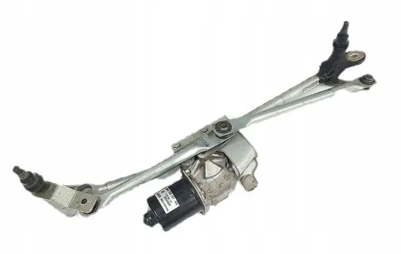 Front wiper linkage and motor