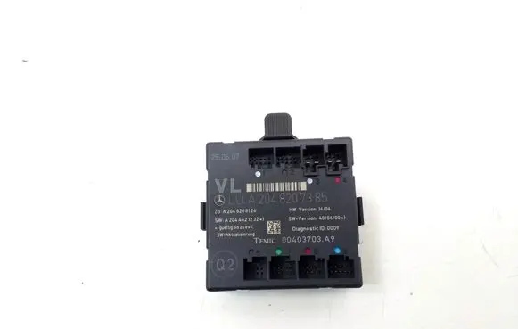 Mercedes-Benz C W204 Door control unit/module A2048207385