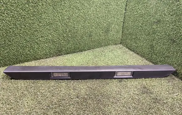 Trunk door license plate light bar