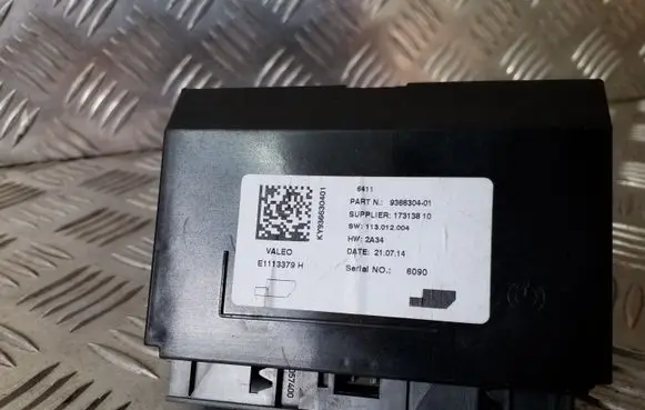 BMW 1 F20 F21 Air conditioning/heating control unit 9366304