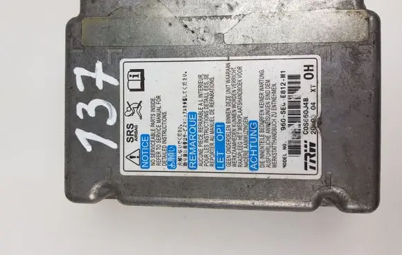 Honda Accord Airbag control unit/module 77960SEGE812M1