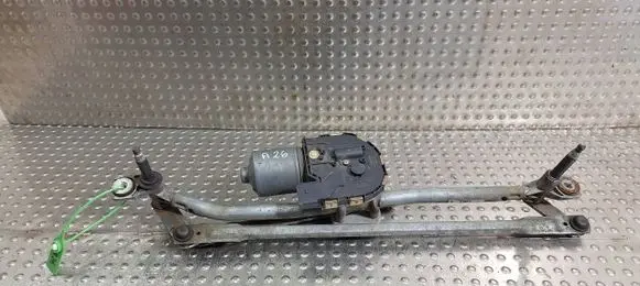 Front wiper linkage and motor