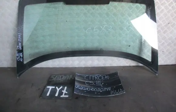 Citroen C5 Rear windscreen/windshield window 