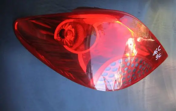 Peugeot 207 Rear/tail lights 9649986680