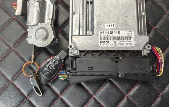 Mercedes-Benz CLK A209 C209 Engine control unit/module A6461505091 1039S12281 0281012725