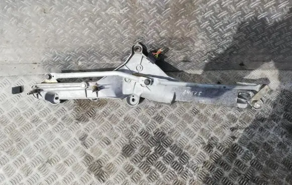 Front wiper linkage and motor