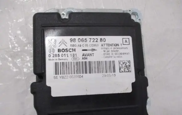 Peugeot 307 Airbag control unit/module 9806572280