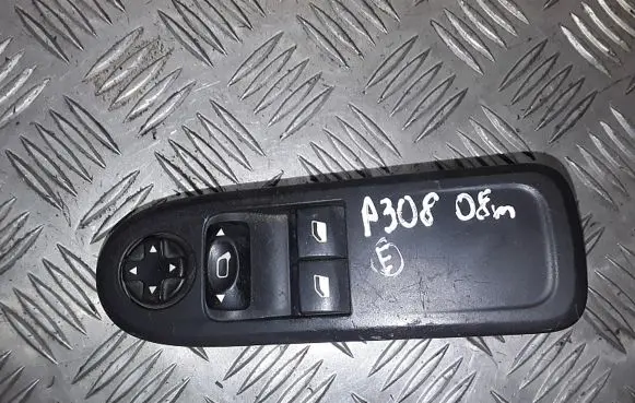Peugeot 308 Electric window control switch 96565186xt