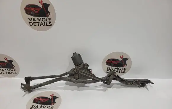 Front wiper linkage and motor