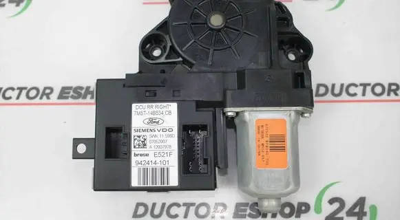 Ford C-MAX I Rear door window regulator motor 7M5T14B534CB 7M5T14B534