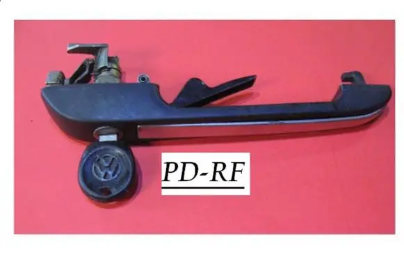 Volkswagen Polo II 86C 2F Front door exterior handle 191837209 191837211