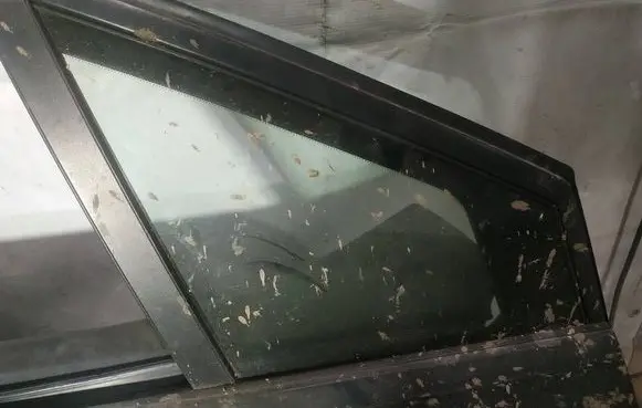 Citroen C4 I Front door vent window glass four-door 