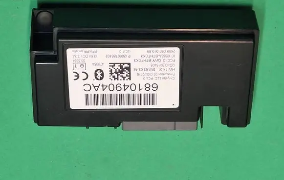 Chrysler Grand Voyager V Bluetooth control unit module 68104904AC P12000786102 260905001059
