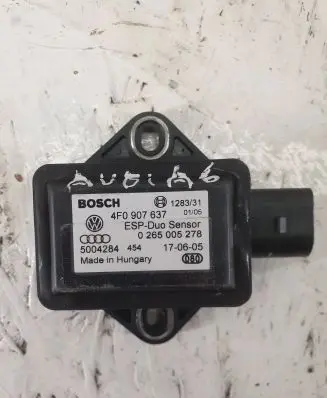 Audi A6 S6 C6 4F ESP acceleration yaw rate sensor 4F0907637 5004284 0265005278