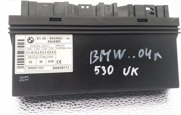 BMW 5 E60 E61 Comfort/convenience module 6943062 5WK49111