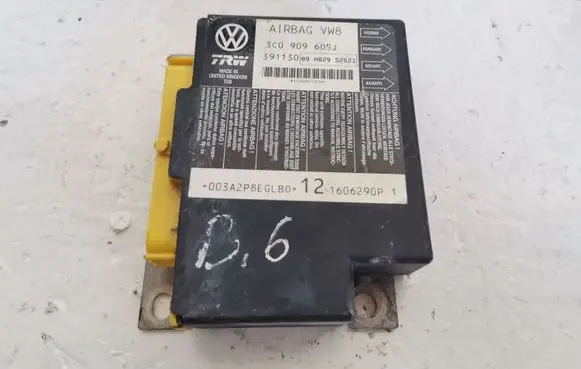 Volkswagen PASSAT B6 Airbag control unit/module 3C0909605J