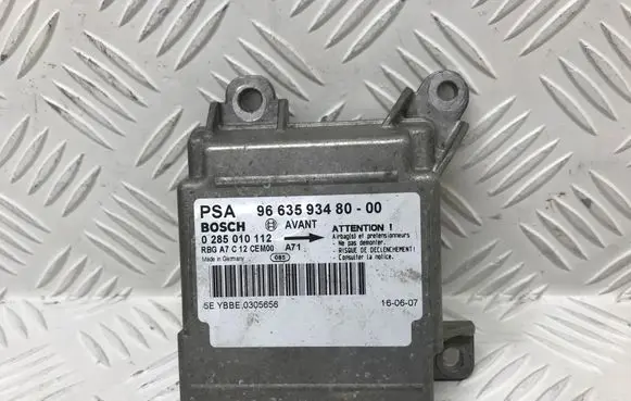 Peugeot 207 Airbag control unit/module 9663593480