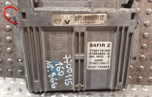 Renault Clio II Engine control unit/module S25081866 7700115160 7700113511