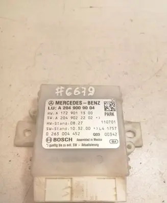 Mercedes-Benz C W204 Parking PDC control unit/module A2049009004