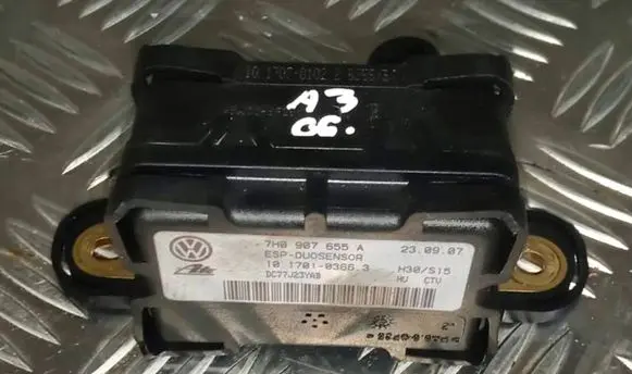 Audi A3 S3 8P ESP acceleration yaw rate sensor 7H0907655A 10170103663