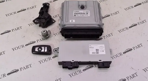 BMW 5 F10 F11 Engine ECU kit and lock set 8510643