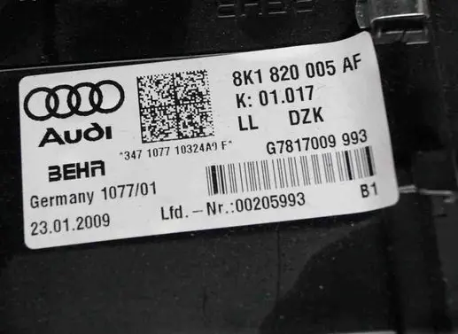 Audi Q5 SQ5 Interior heater climate box assembly 