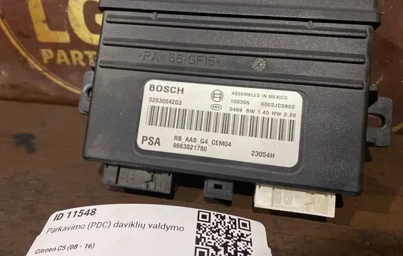 Citroen C5 Parking PDC control unit/module 9663821780