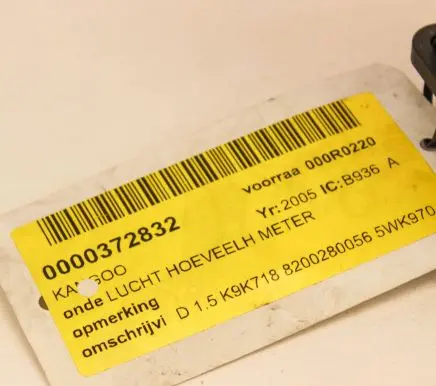 Renault Megane III Mass air flow meter 8200280056