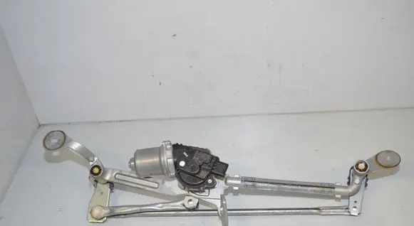 Front wiper linkage and motor