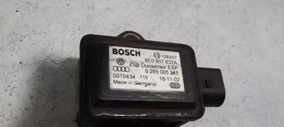 Audi A4 S4 B6 8E 8H ESP acceleration yaw rate sensor 8E0907637A 0265005245