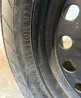 Dodge Durango R18 spare wheel 