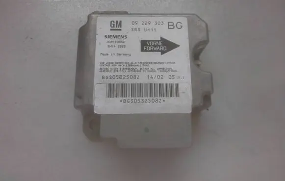 Opel Zafira A Airbag control unit/module 09229303 BGS0532508Z 5WK42926