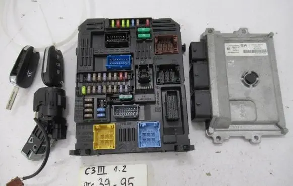 Citroen C3 Engine ECU kit and lock set 9817335080