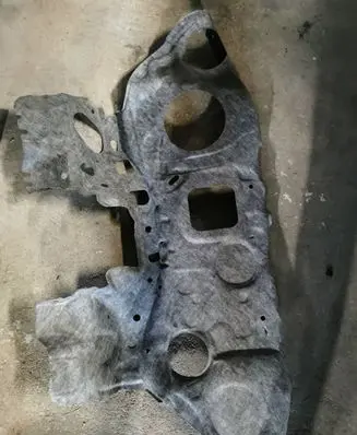Heat shield in engine bay