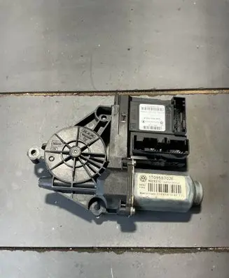 Volkswagen Touran I Front door window regulator motor 1T0959702E