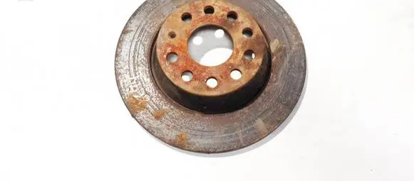 Volkswagen PASSAT B7 Rear brake disc neventiliuojamas