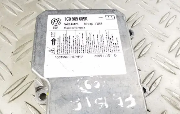 Skoda Fabia Mk2 (5J) Airbag control unit/module 1C0909605K 5WK43125