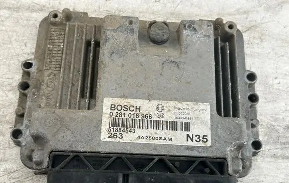 Fiat Doblo Engine control unit/module 0281016966 4A2580SAM 51884543