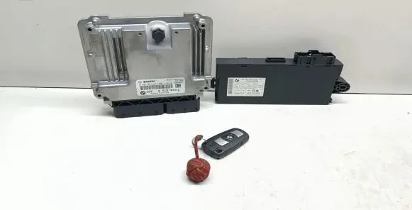 BMW 3 E90 E91 Engine ECU kit and lock set 8512043 0281017517 9237047