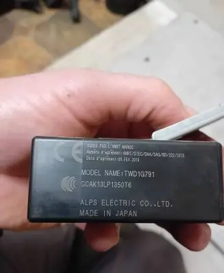 Nissan Juke I F15 Other control units/modules TWD1G791 CGQK13LP135016 CGAK131P1350T6