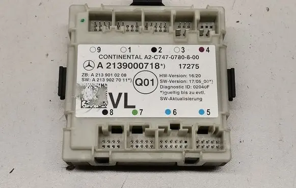 Mercedes-Benz C W205 Door control unit/module A2139000718 A2139010208