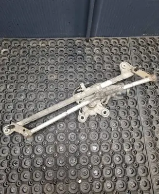 Front wiper linkage and motor