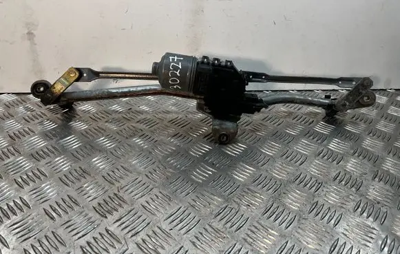 Front wiper linkage and motor