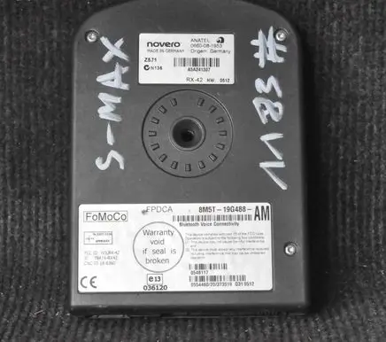 Ford S-MAX Bluetooth control unit module 0660081953 0548117