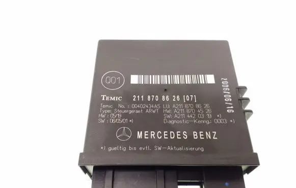 Tailgate/trunk control unit/module