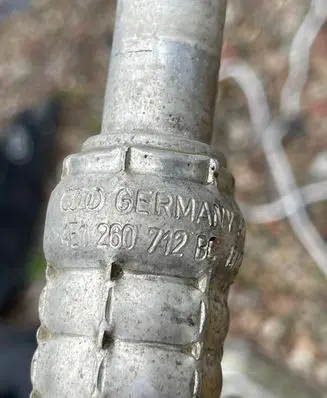 Audi A8 S8 D3 4E Air conditioning (A/C) pipe/hose 4E1260712BC